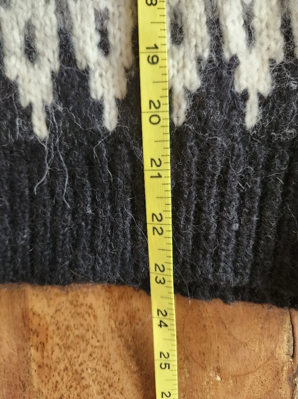 J. Crew Women’s Black, Gray & White Fair Isle Crewneck Wool & Alpaca Sweater XS